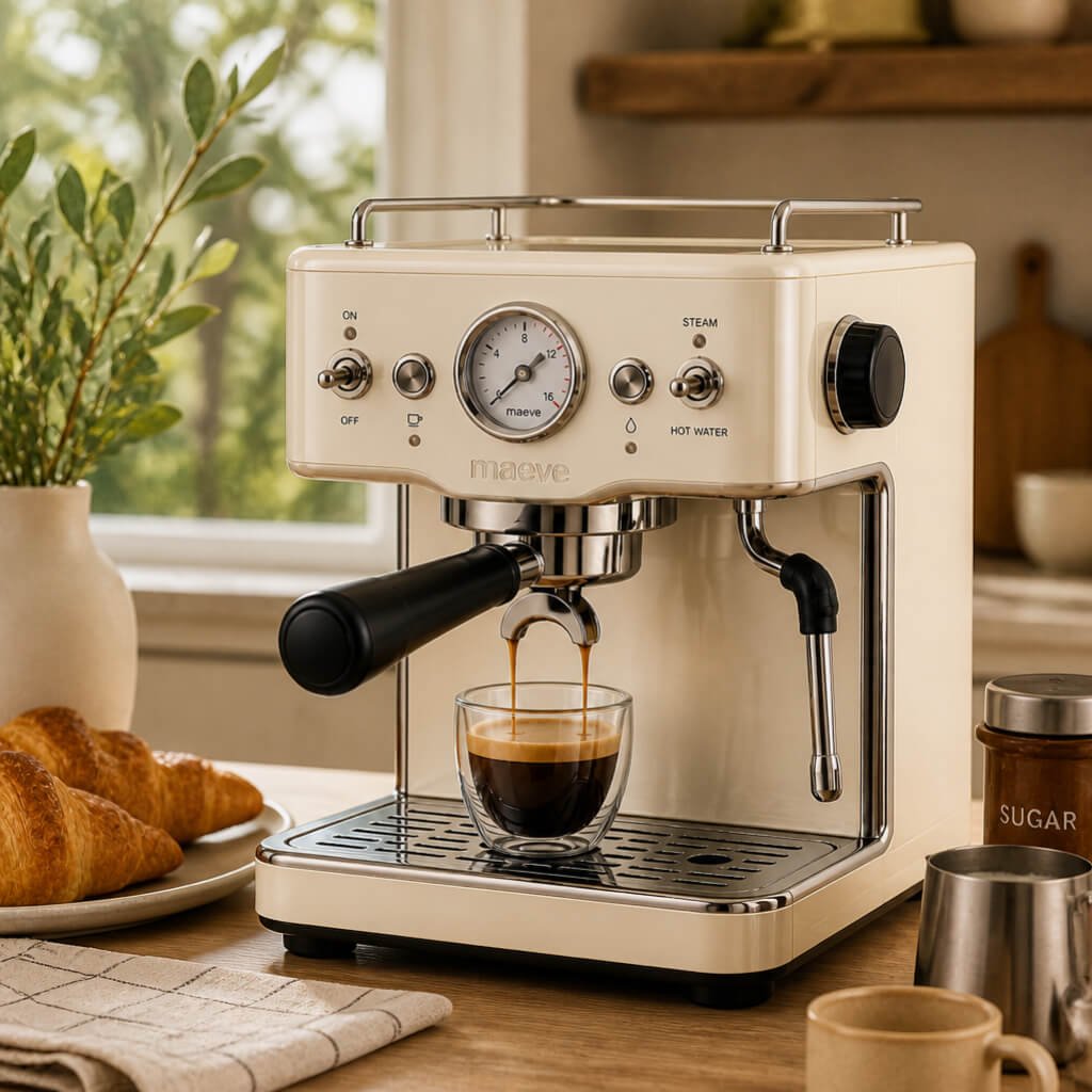 Coffee Maker Warm White Lifestyle